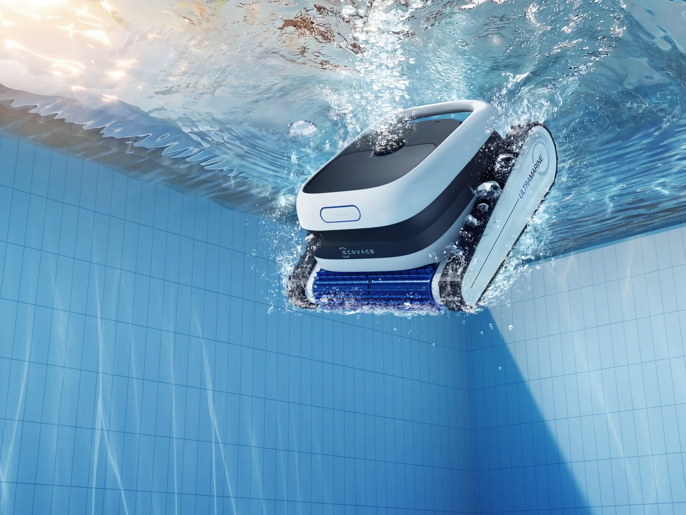 ULTRAMARINE P1 robotic pool cleaner underwater